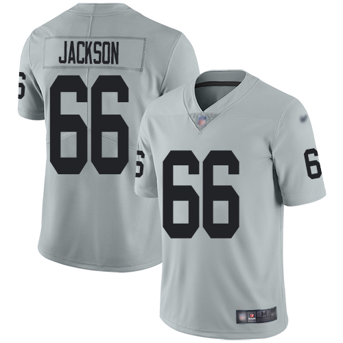 Men Oakland Raiders Limited Silver Gabe Jackson Jersey NFL Football 66 Inverted Legend Jersey